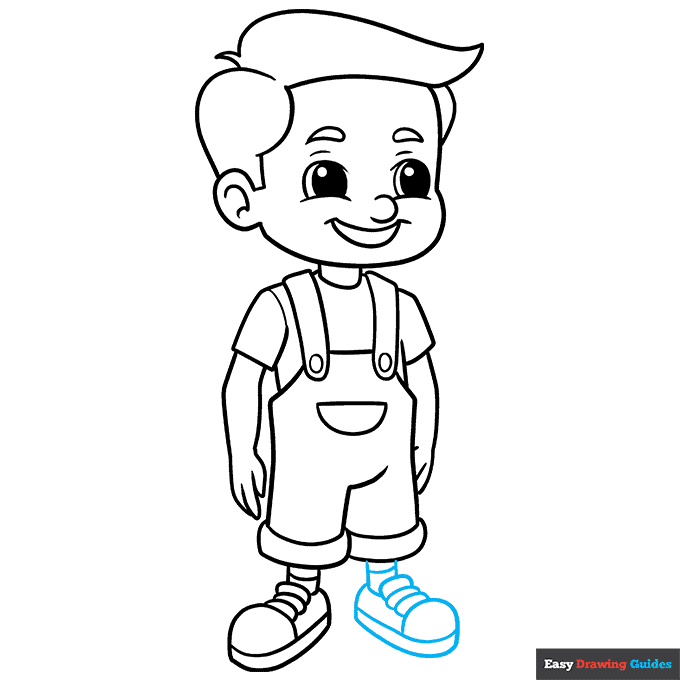 Cartoon Boy Drawing