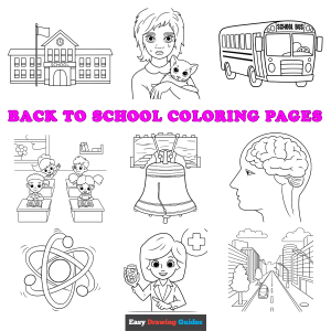 Free printable back to school coloring sheets - featured image
