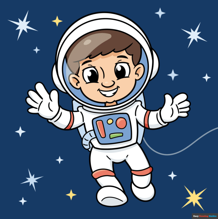 How to Draw a Cartoon Astronaut Featured Image