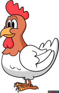 How to Draw a Cartoon Chicken Featured Image