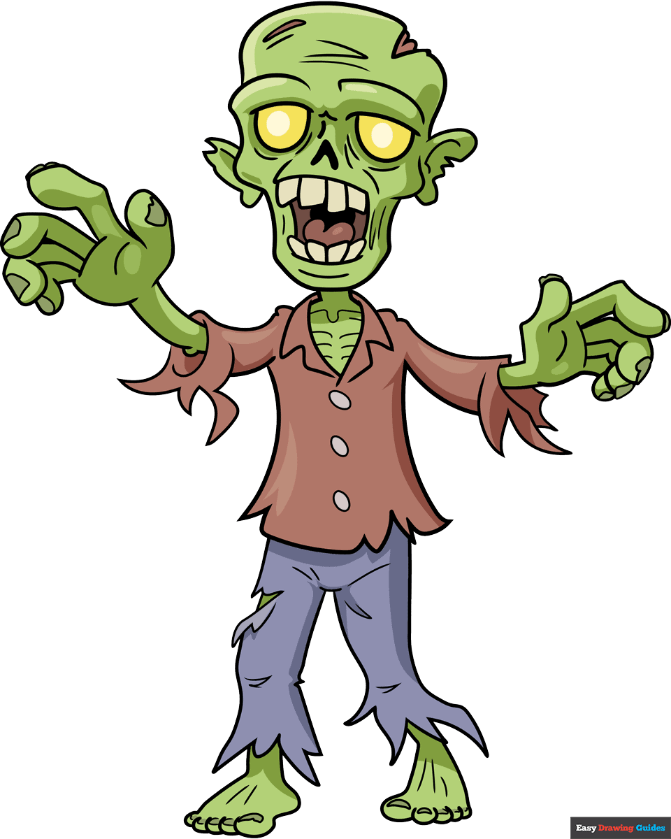 How To Draw Cartoons Zombie How To Draw Cartoons Zombie