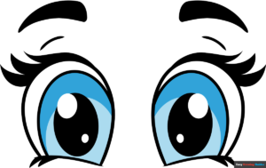 How to Draw a Cute Cartoon Eyes Featured Image