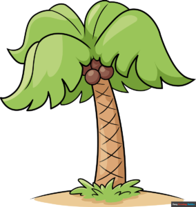 How to Draw an Easy Cartoon Palm Tree Featured Image