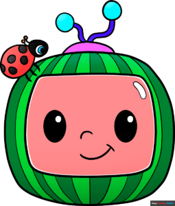 How to Draw the Cocomelon Logo Easy Featured Image