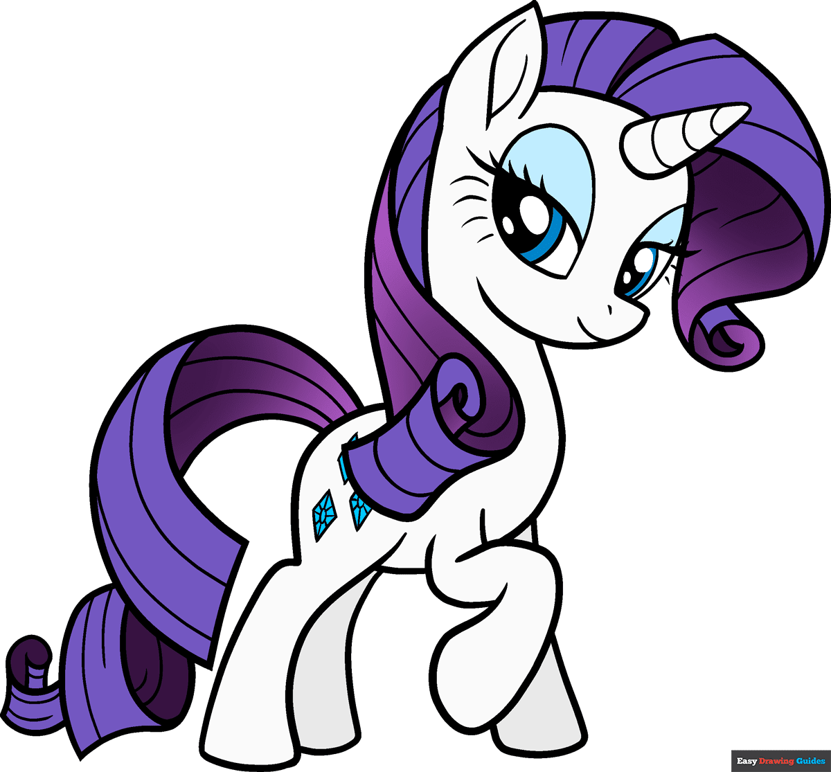 My Little Pony Coloring Pages Rarity In Dress