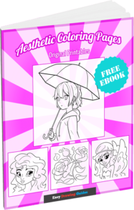 Free aesthetic Coloring Pages for Kids - free ebook 3D cover image