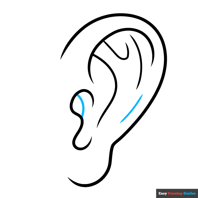 How To Draw A Cartoon Ear Really Easy Drawing Tutorial