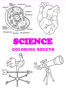 Free printable science coloring pages - pinterest image