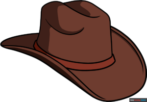 How to Draw a Cartoon Cowboy Hat Featured Image