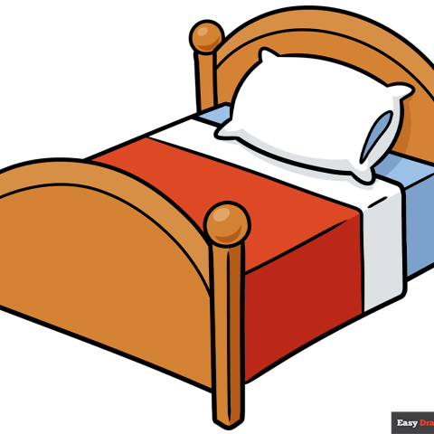 How to Draw a Cartoon Bed Featured Image