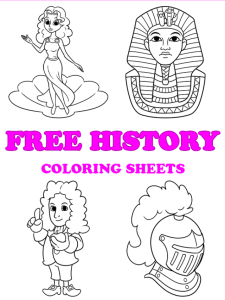 Free printable free history coloring pages - pinterest image