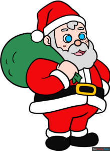 How to Draw a Cartoon Santa Claus Featured Image