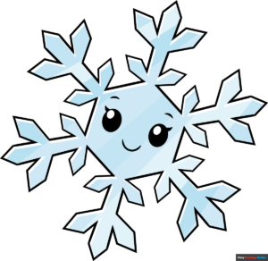 How to Draw a Cartoon Snowflake Featured Image