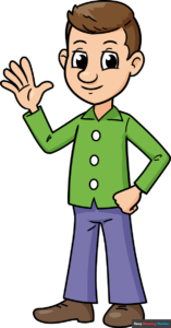 How to Draw a Man for Kids Featured Image