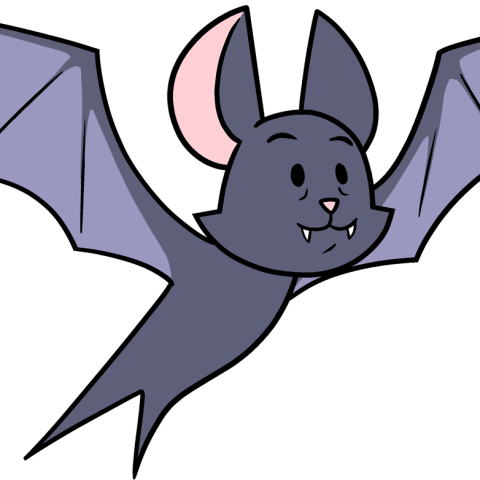 How to Draw an Easy Cartoon Bat Featured Image