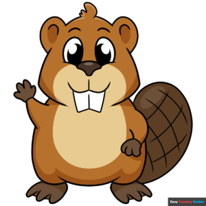 How to Draw an Easy Cartoon Beaver Featured Image