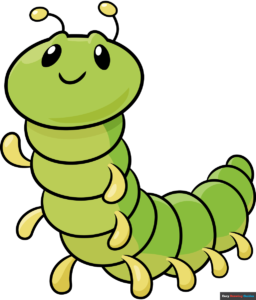 How to Draw an Easy Cartoon Caterpillar Featured Image