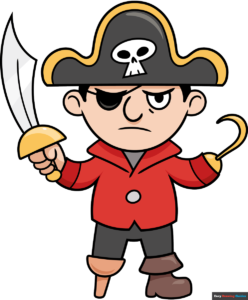 How to Draw an Easy Cartoon Pirate Featured Image