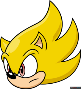 How to Draw an Easy Super Sonic Face Featured Image