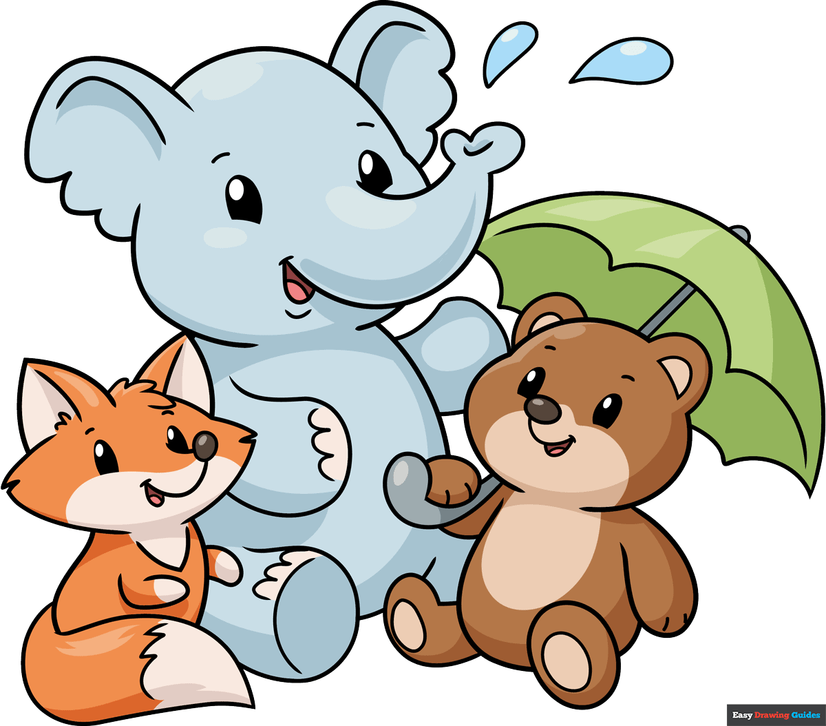 How To Draw Cute Animals Really Easy Drawing Tutorial How To Draw Cute Animals Really Easy Drawing Tutorial