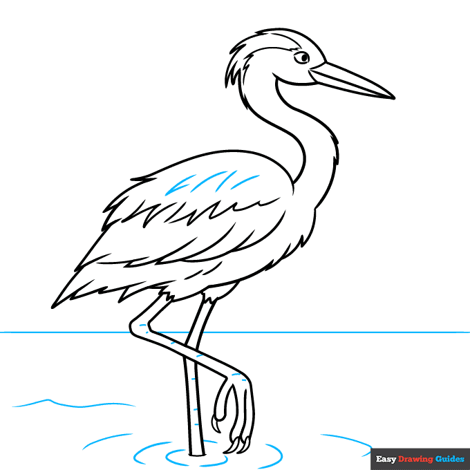 How To Draw A Heron Really Easy Drawing Tutorial