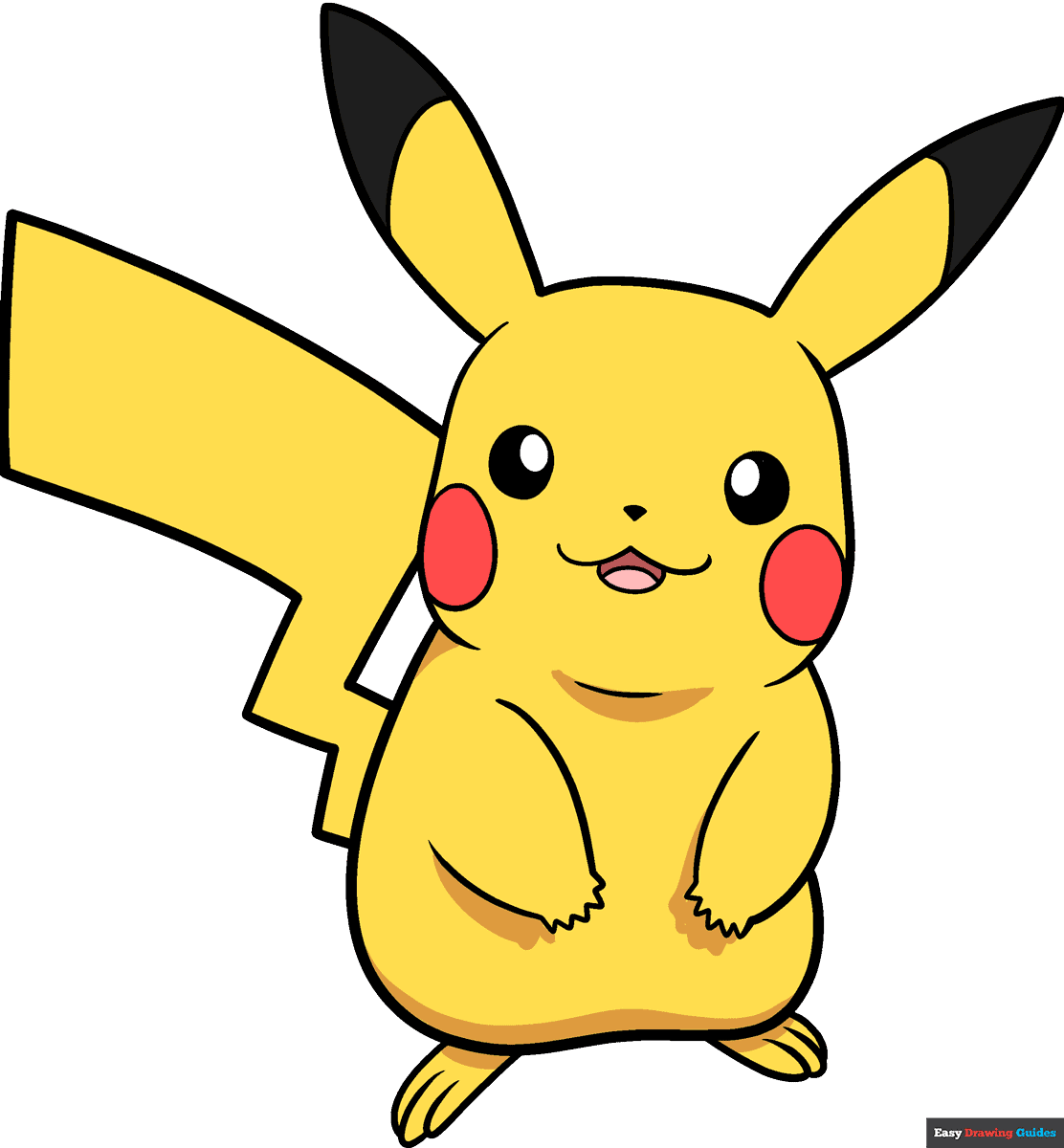 Pikachu Drawing Tutorial - How to draw a Pikachu step by step