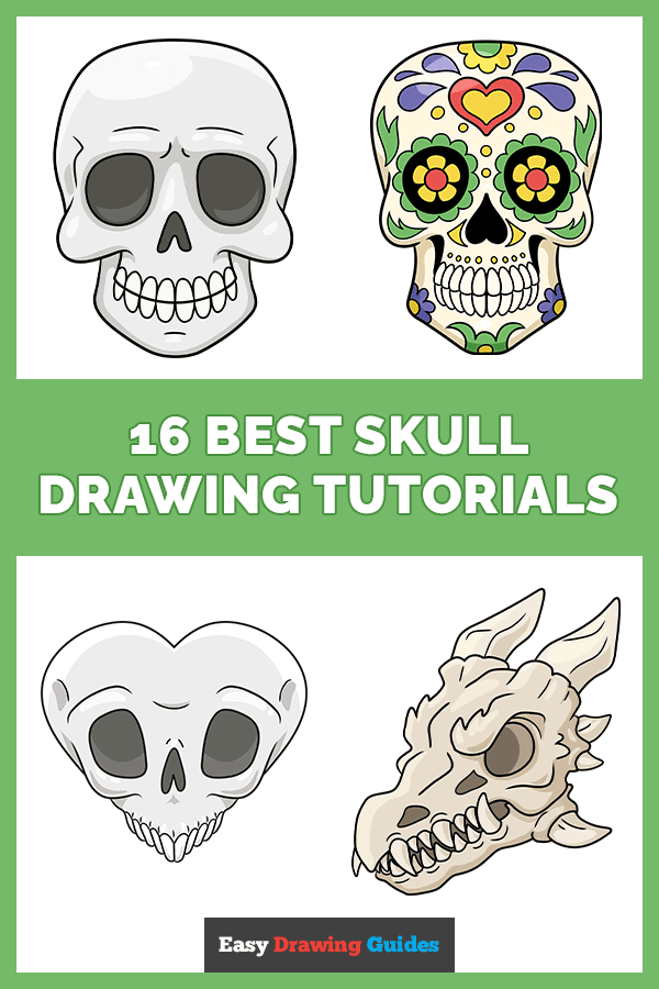 16 best skull Drawings Tutorials Pinterest Image