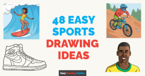 48 easy sports drawing tutorials featured image