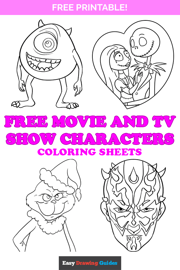 movie characters coloring pages