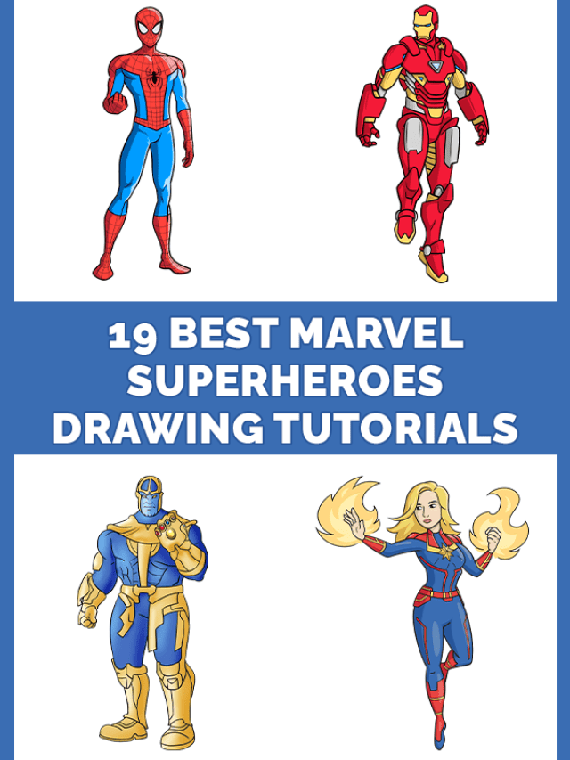 19 best marvel superheroes Drawings Tutorials Pinterest Image