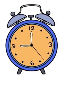 Alarm Clock drawing tutorial - web story - complete