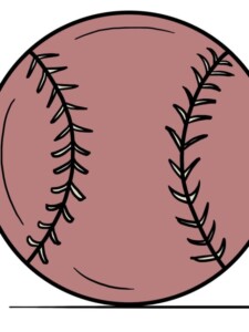 Baseball drawing tutorial - web story - complete