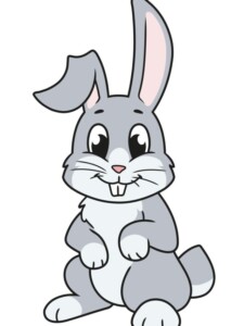 Cartoon Bunny drawing tutorial - web story - complete