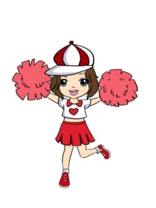 Cheerleader drawing tutorial - web story - complete