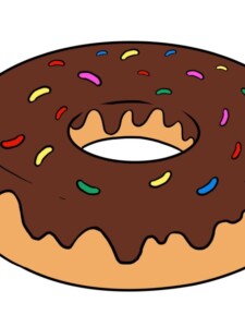 Donut drawing tutorial - web story - complete