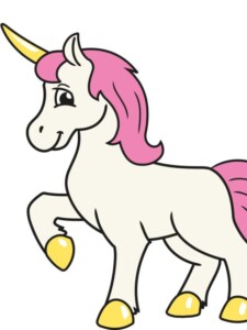Easy Cute Unicorn drawing tutorial - web story - complete