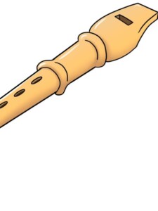 Flute drawing tutorial - web story - complete