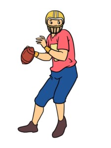 Football Player drawing tutorial - web story - complete