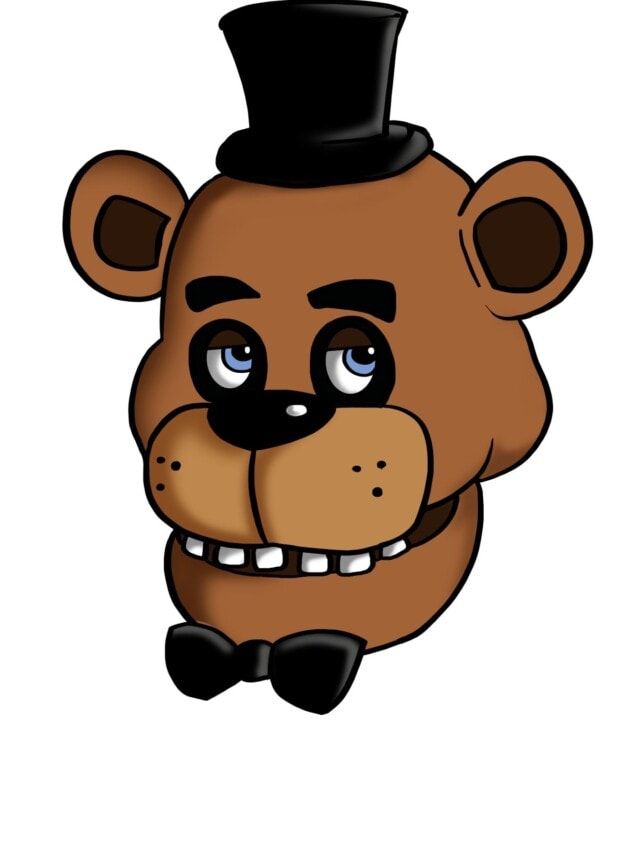 Freddy Fazbear from Five Nights at Freddy's drawing tutorial - web story - complete