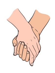 Holding Hands drawing tutorial - web story - complete