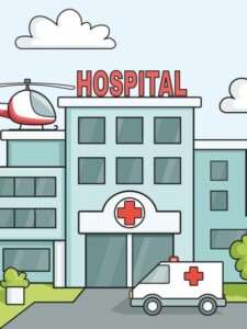 Hospital drawing tutorial - web story - complete
