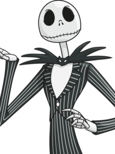 Jack Skellington from the Nightmare before Christmas drawing tutorial - web story - complete
