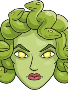 Medusa drawing tutorial - web story - complete