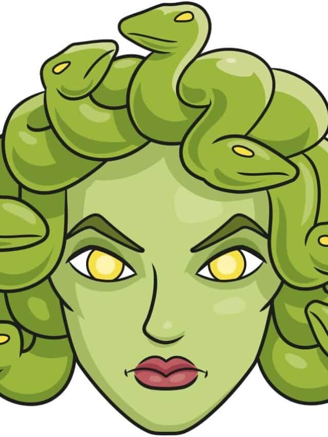 Medusa drawing tutorial - web story - complete
