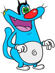 Oggy from Oggy and the Cockroaches drawing tutorial - web story - complete