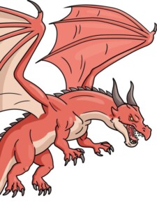 Realistic Dragon drawing tutorial - web story - complete