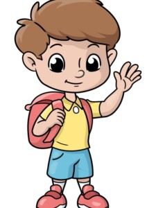 School Boy drawing tutorial - web story - complete