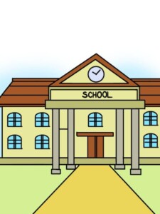 School drawing tutorial - web story - complete