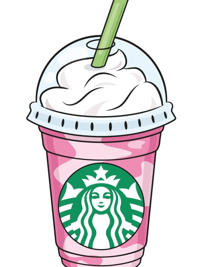 Starbucks Frappuccino drawing tutorial - web story - complete