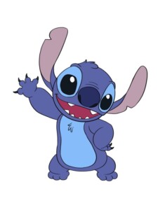 Stitch from Lilo and Stitch drawing tutorial - web story - complete